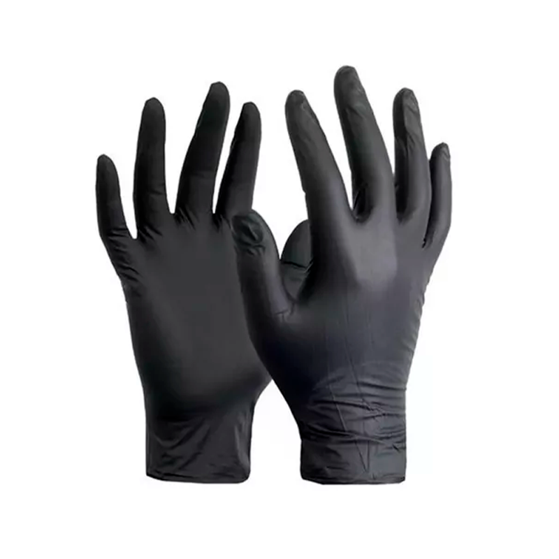 Guantes De Nitrilo Icheff  Negro