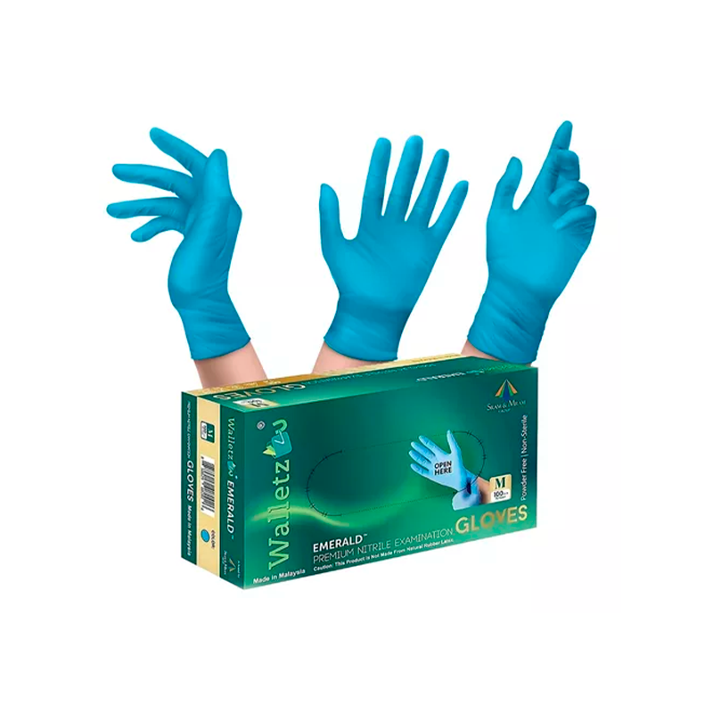 Guantes De Nitrilo Wallet Azul